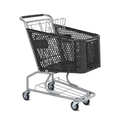 Shopping Trolley Cart High Quality Supermarket Plastic Trolley