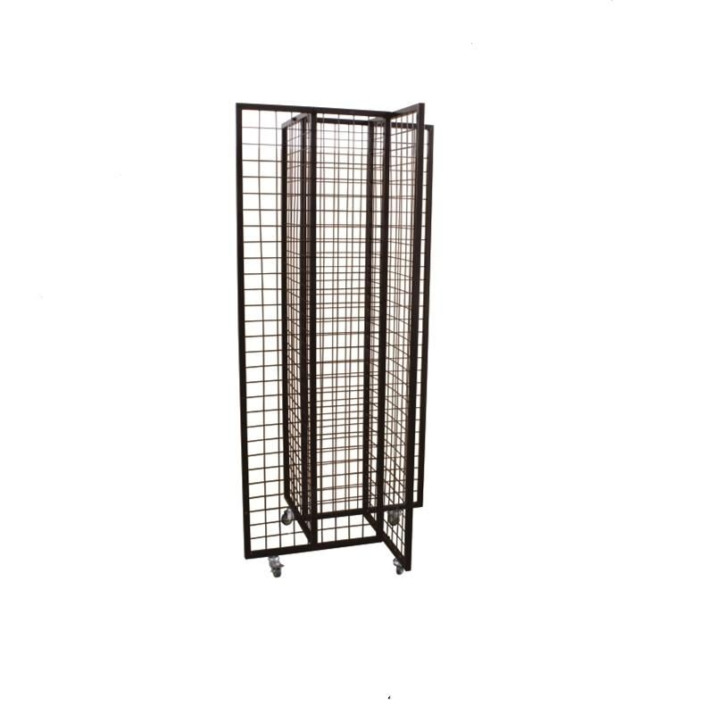 Four Side Retail Wire Storage Display Shelf Rack with Hook