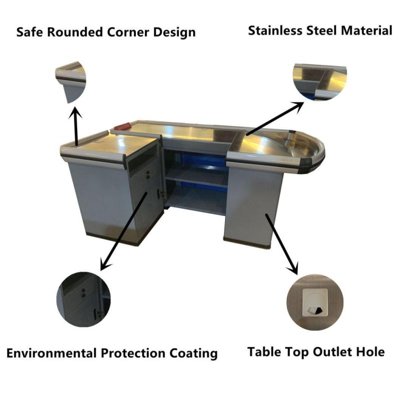 High Quality Supermarket Custom-Made Casher Counter