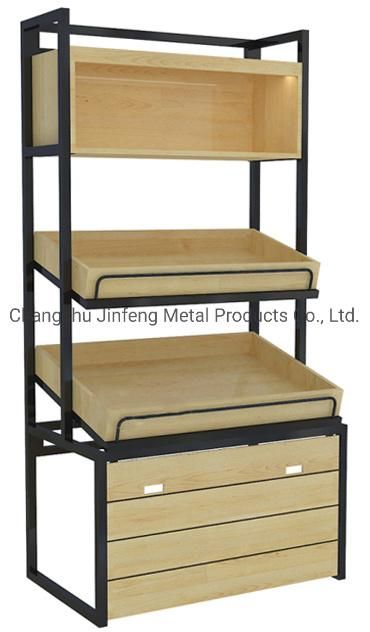 Wholesale Store Display Supermarket Shelf Wooden Vegetable Rack Fruit Shel