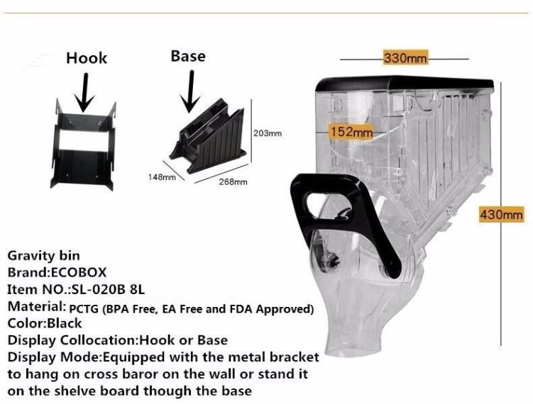 Supermarket Equipment Gravity Bulk Food Bins