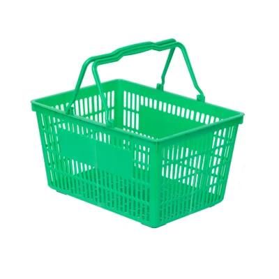 New Large Hollow Portable Plastic Basket for Supermarket Shopping