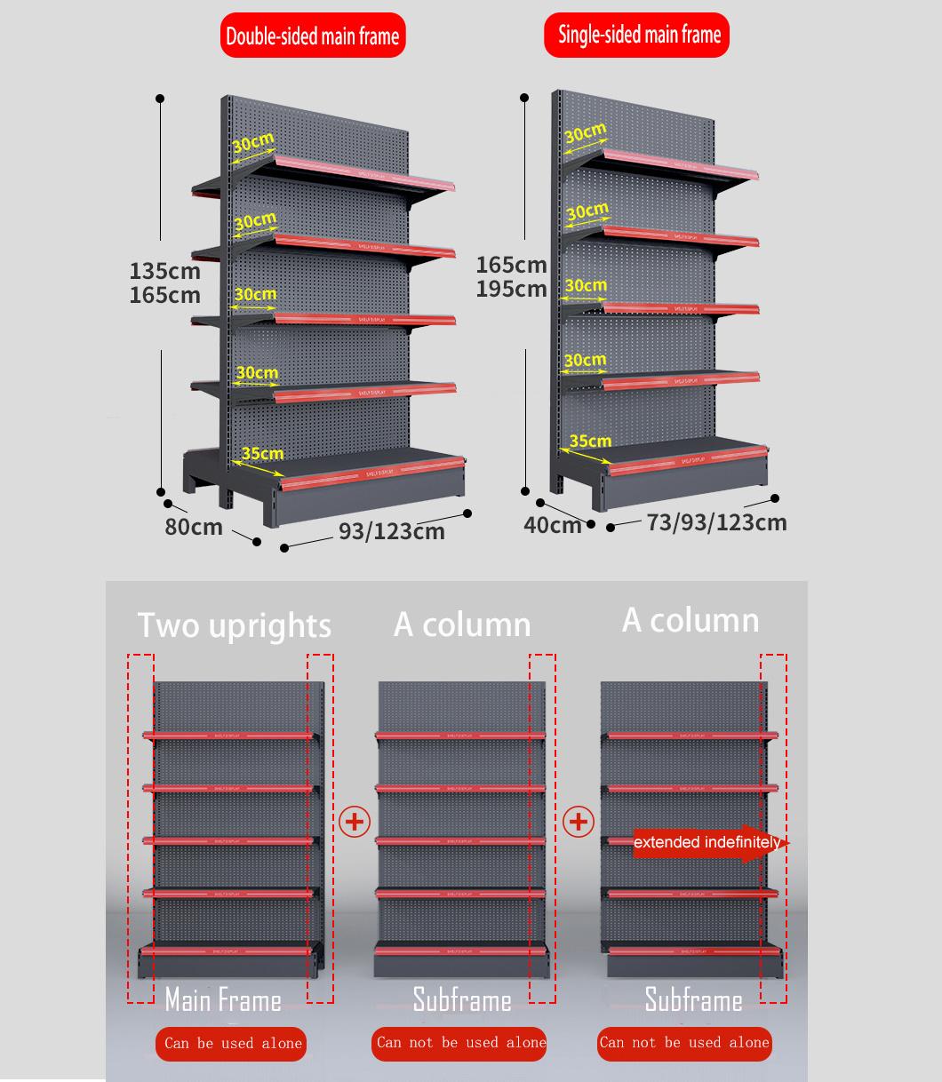 Hot Selling Steel Supermarket Shelf/Shelving System/Display Rack