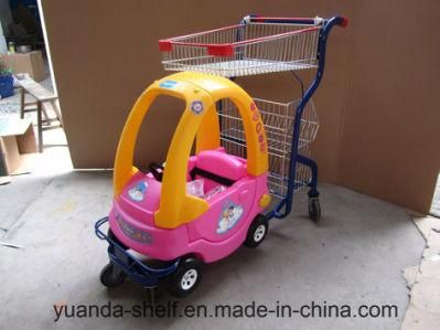 Supermarket Shopping Cart with Children Toy Car