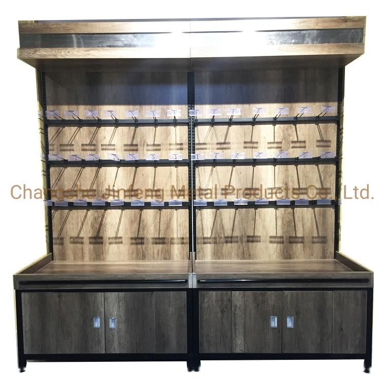 Supermarket Shelf Convenience Store Wooden Display Rack