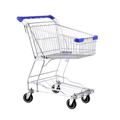 Supermarket Plastic Shopping Trolley Shopping Hand Trolley Size PP Mall Shopping Trolley