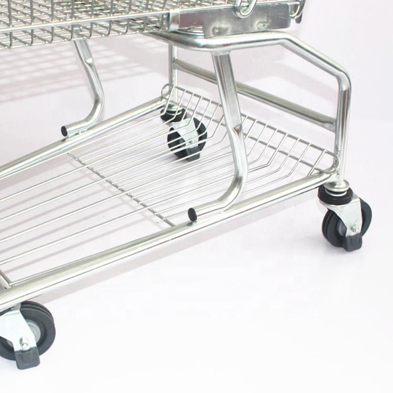 Wire Basket Trolley Store Hand Push Basket Cart/Shopping Cart