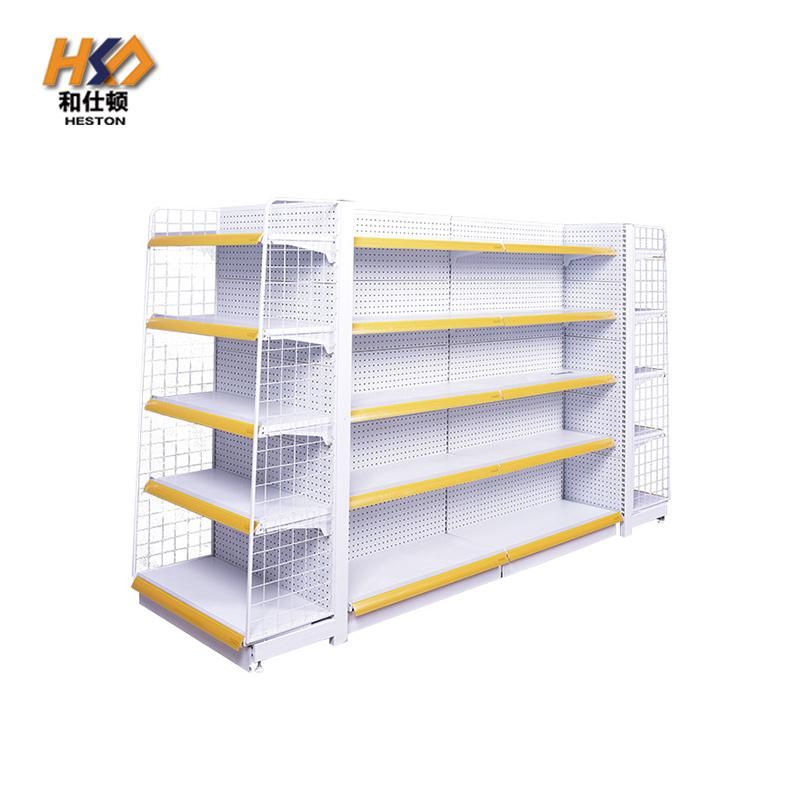 Metal Gondola Used Mini Metallic Supermarket Shelf Dispy Design for Store Retail