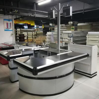 Competitive Price Retail Store OEM/ODM Design Checkout Counter with Light Box