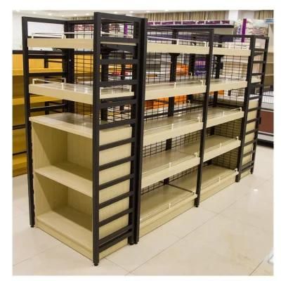 Convenient Store Wooden Shelves Retail Supermarket Dipslay Shelf