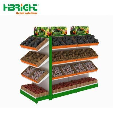 Metal Supermarket Display Shelf for Vegetable Rack