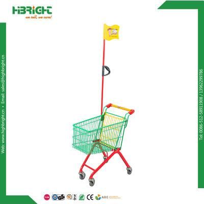 Metal Children Grocery Shopping Mall Cart for Kids