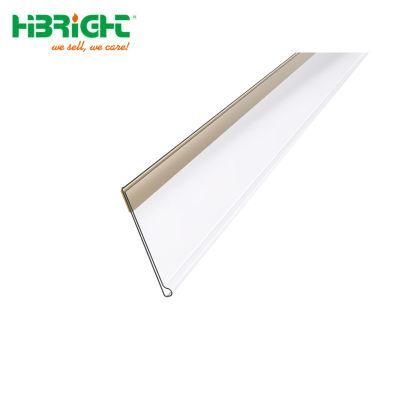 Adhesive Tape L Shape Plastic Price Strip for Supermarket Rack