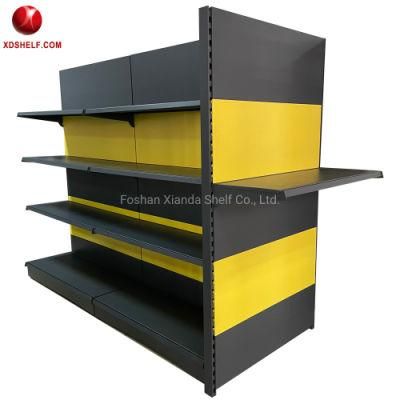 Morden Elegant Grey Color Grocery Store Shop Shelf Gondola Shelving Retail Display Supermarket Shelf Gondola Retail Shelving