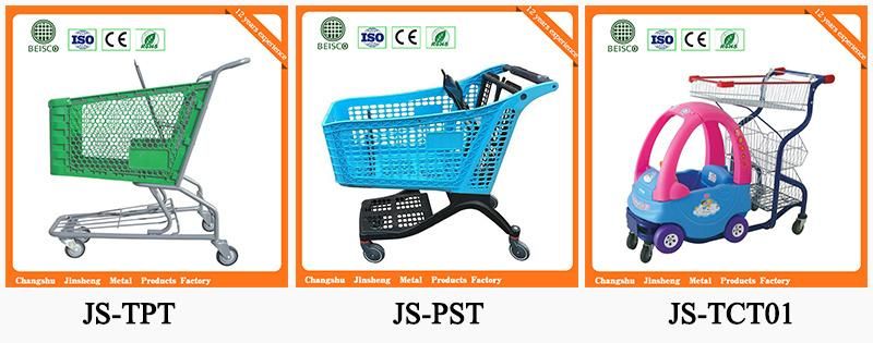 Pure Plastic Market Shopping Cart with Chair