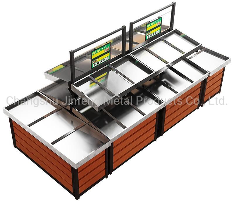 Supermarket Shelf Vegetable Rack Fresh Fruit and Vegetable Display Stand