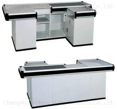 Supermarket Modern Checkout Counter Design for Store Express Money Counter