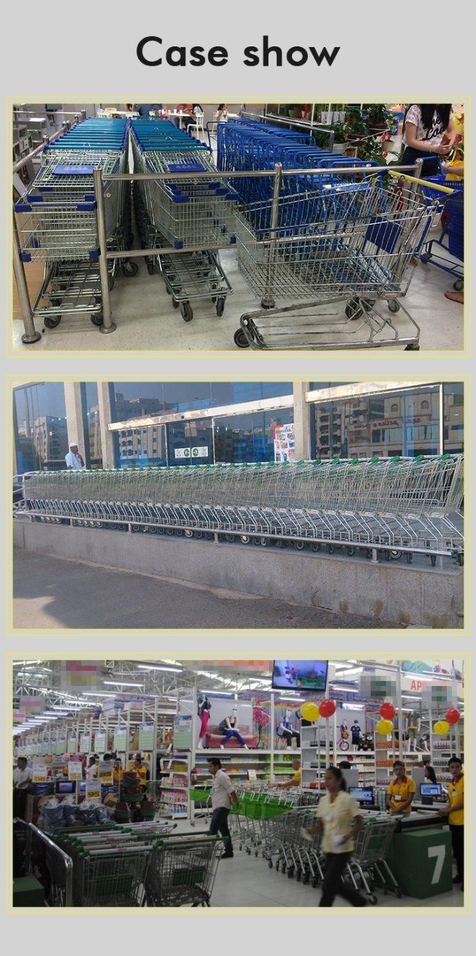 Factory 60-240L European Supermarket Metal Shopping Cart