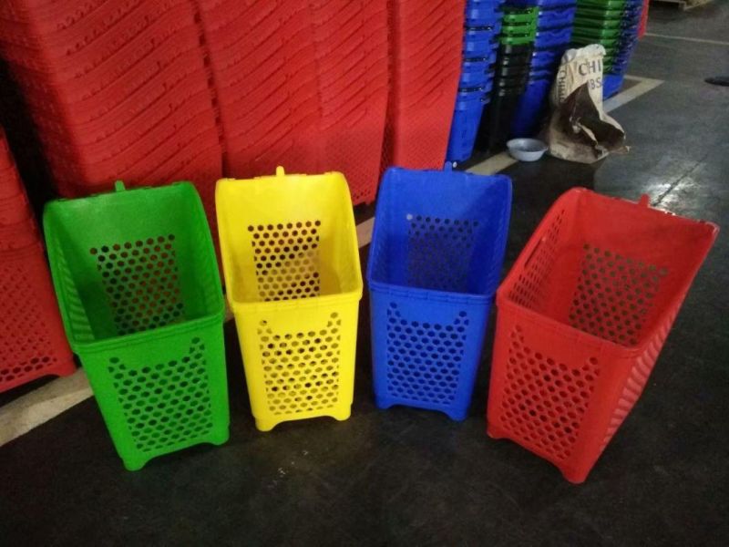 68L Big Size Rolling Basket Used in Supermarket with Factory Price