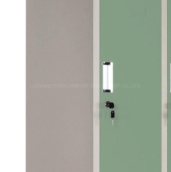 Metal 4 Doors Cloth Wardrobe Employee Locker for Office Staff