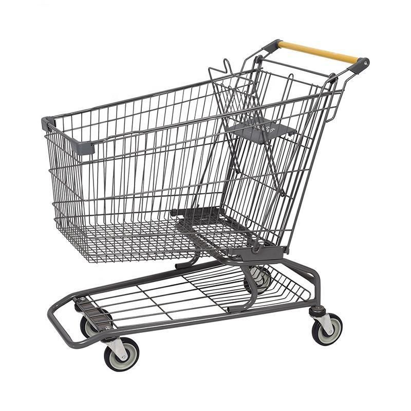 Grocery Shopping Cart Supermarket Metal Used Shopping Trolley