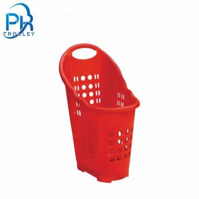 70L Big Size Rolling Basket with Back Handle