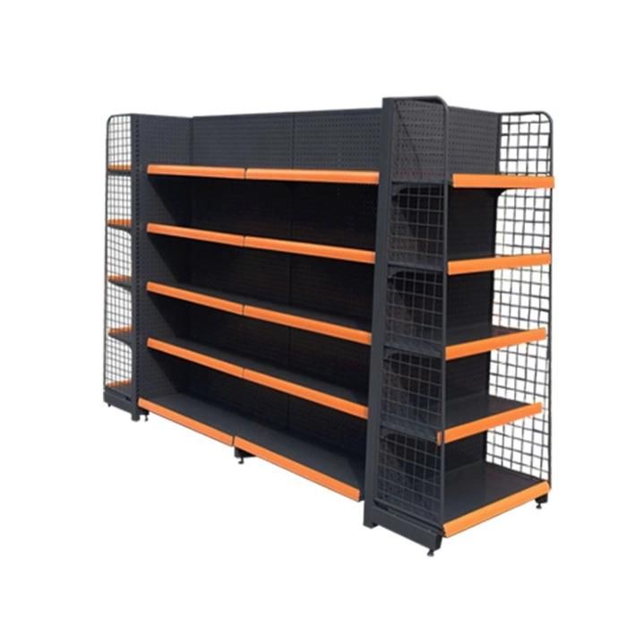 Brand New Wood Gondola Supermarket Steel Shelf with Great Price