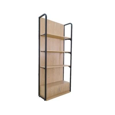 New Arrival Single Sided Fillet Steel Wood Supermarket Shelves