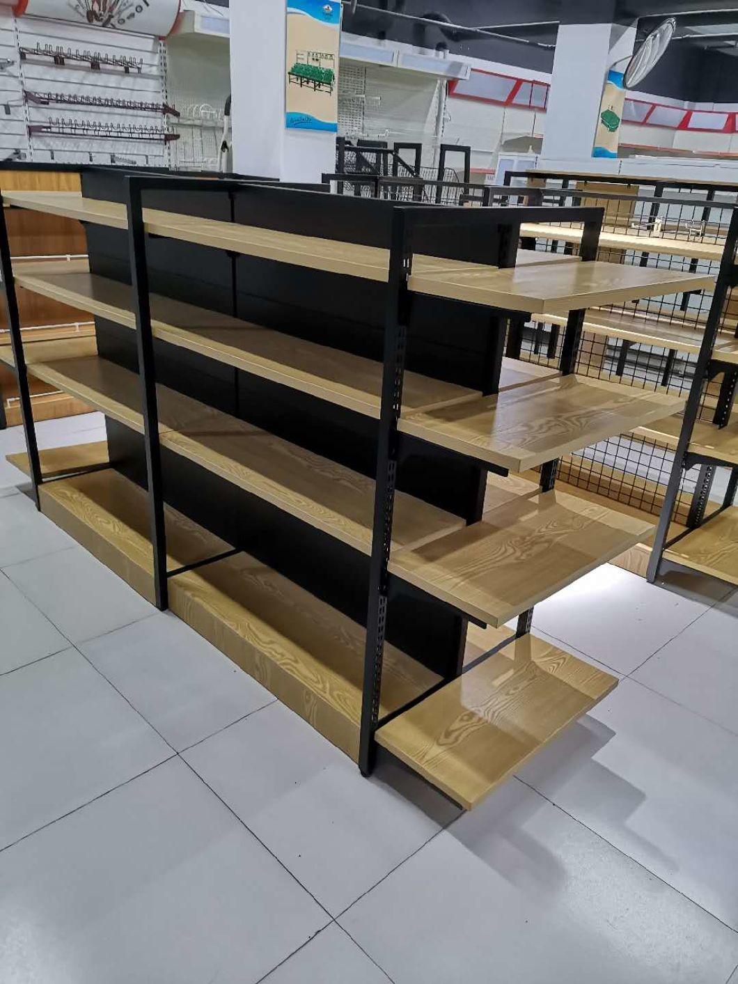 Steel and Wooden Gondola Shelves with Good Price