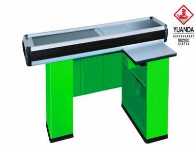 Green Electric Cashier Counter for Supermarket