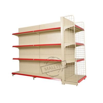 Popular Perforated Supermarket Display Stand Shelves for Retail Store