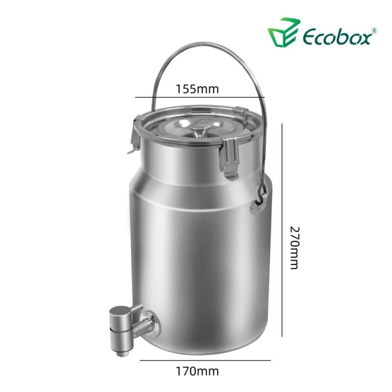 Ecobox Supermarket Stainless Food Grade Fusti Oil Liquid Drum Dispenser Container