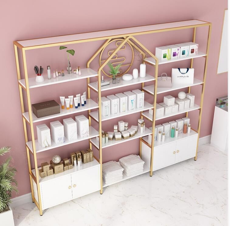 High End Skin Care Essential Oil Store Display Cabinet Oil Store Display Furniture Skin Care Display Stand