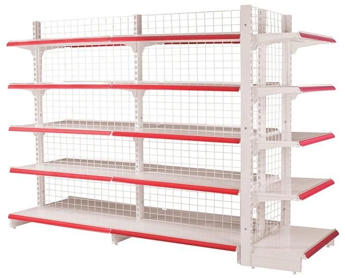 Heavy Duty Single Double Sided Grid Grocery Store Display Racks Small Supermarket Shelf