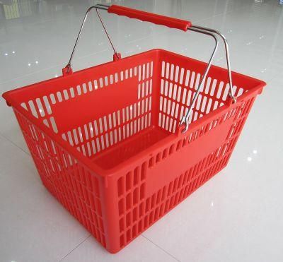 High-Quality Plastic Shopping Basket Supermarket Plastic Hand Basket