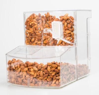 22L Transparent Supermarket Food Container Bulk Cereal Dispenser