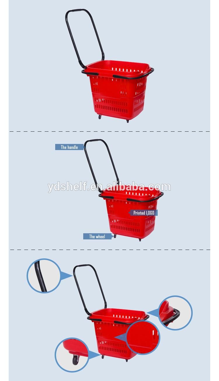 Rolliong Basket with Handle, Good Quality