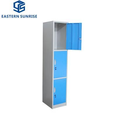 School Hotel 3 Tier Metal Locker Staff Steel Locker