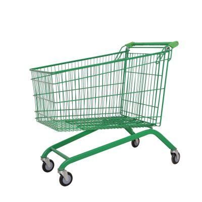 175L European Style Supermarket Shopping Trolley Cart