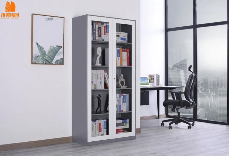 Modern Design Office 5 Door Cabinet with Glass Door