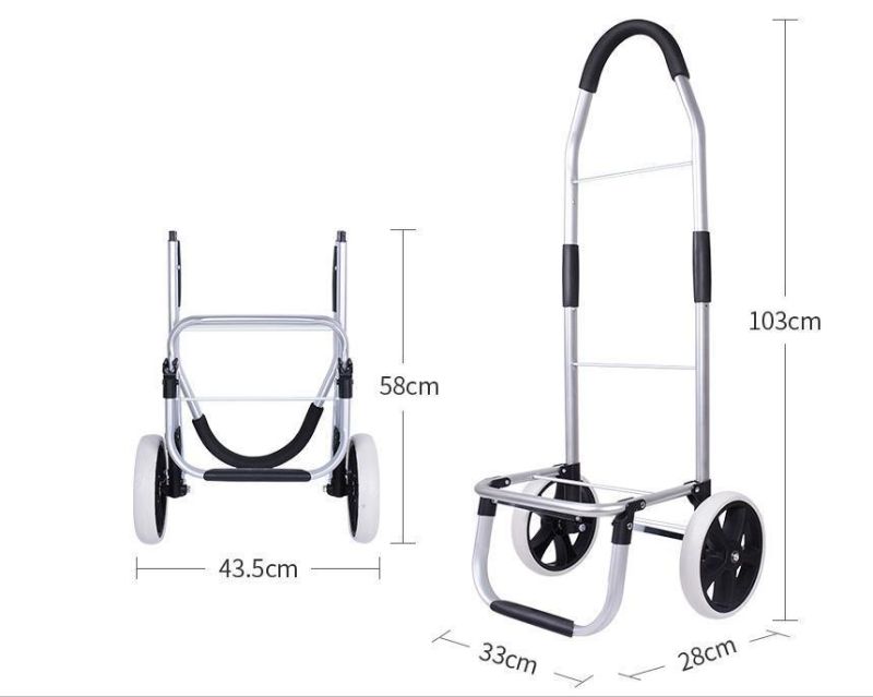 Light Weight Foldable Shopping Trolley 60L Large Capacity