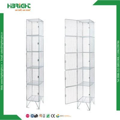 Four Door Galvanizing Wire Mesh Lockers