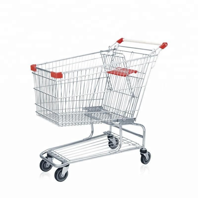 Heavy Duty Trolly Wal Mart Chariot Supermarket Cart 275 Liter