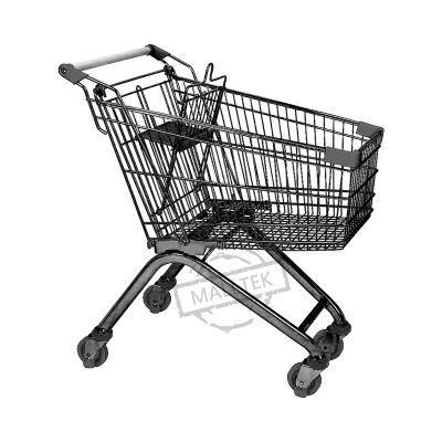 Wholesale European Style Shopping Supermarket Trolley Cart with Coin Lock