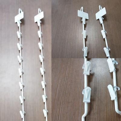 Wholesale Merchandising Shelf Display Metal Clip Strip with Hooks