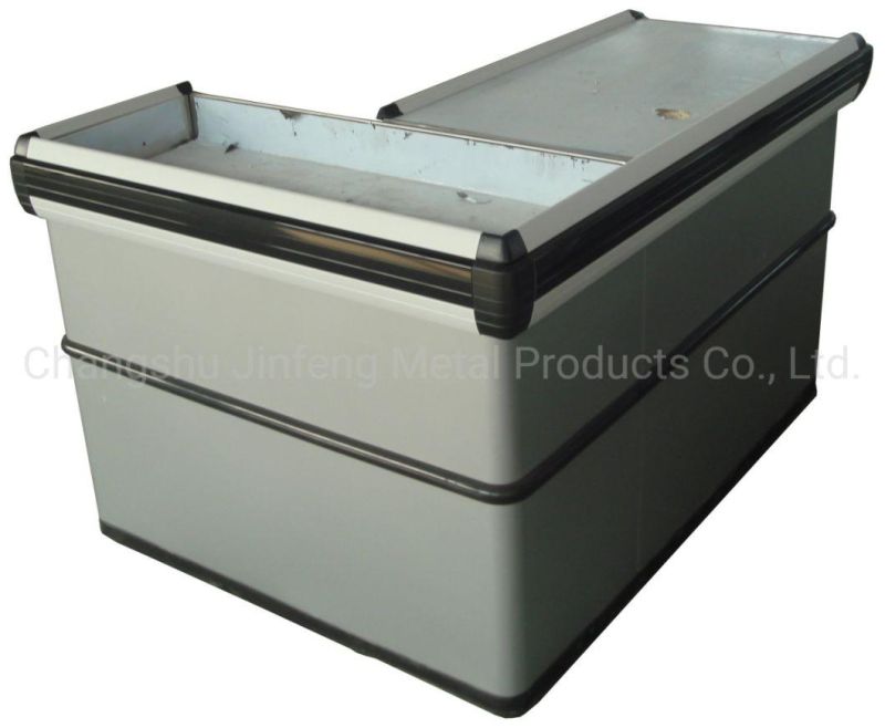 Supermarket & Store Fixture Metal Cashier Desk Jf-Cc-058