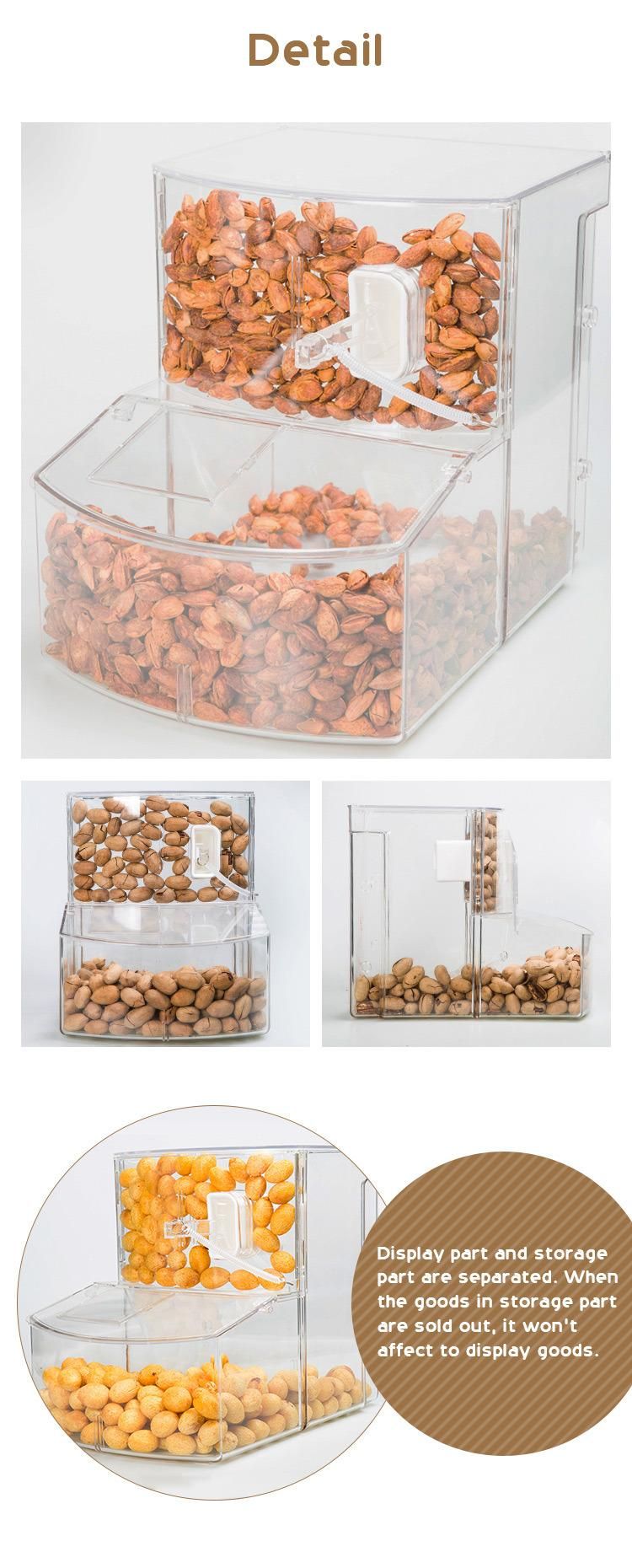 Retail Store Bulk Food Dispenser Bin for Candy