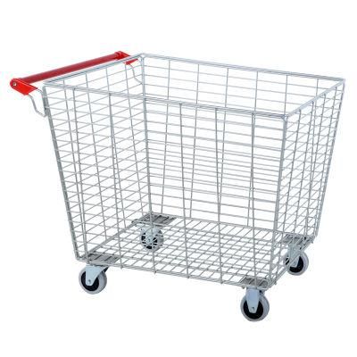 Large Capacity Supermarket Shopping Trolley Metal Hand Carts