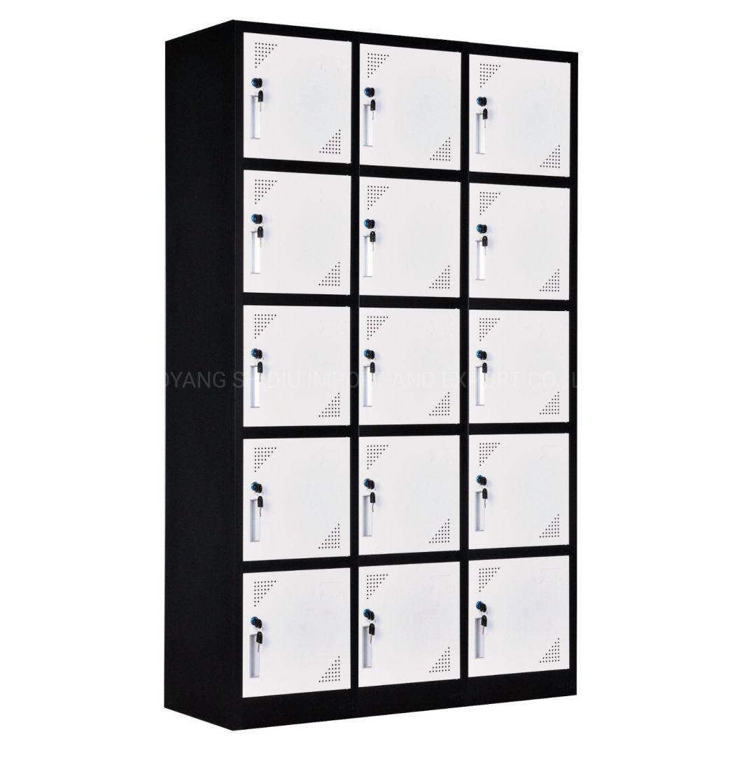 15 Compartments Steel Box Luggage Locker for Station/Airport/Park