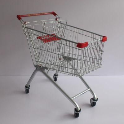 125L European Matel Supermarket Shopping Cart for Sale